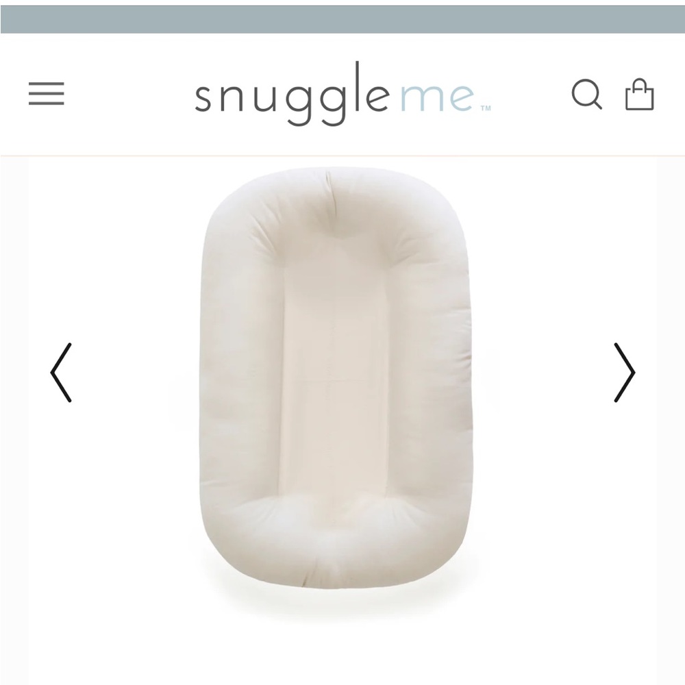 Snuggle me organic infant lounger in Natural with Natural cover